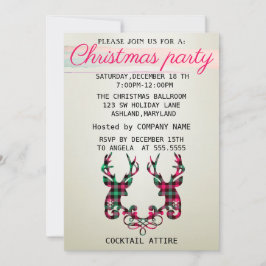 Perfect, elegant, gecontroleerde rendierkerst in kaart