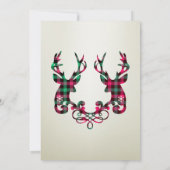 Perfect, elegant, gecontroleerde rendierkerst in kaart (Achterkant)