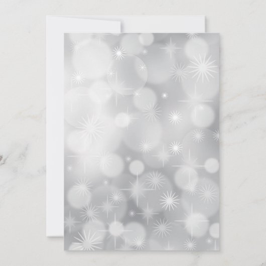 Perfect, elegant, kerstuitnodiging kaart (Achterkant)