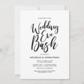 Perfect Elegant Wedding Rehearsal Dinner Invites Kaart (Voorkant)