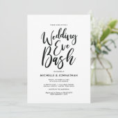 Perfect Elegant Wedding Rehearsal Dinner Invites Kaart (Staand voorkant)