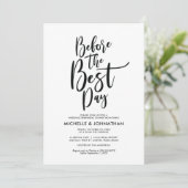 Perfect Elegant Wedding Rehearsal Dinner Invites Kaart (Staand voorkant)