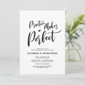 Perfect Elegant Wedding Rehearsal Dinner Invites Kaart (Staand voorkant)