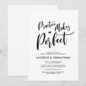 Perfect Elegant Wedding Rehearsal Dinner Invites Kaart (Voorkant / Achterkant)