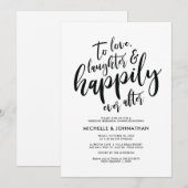 Perfect Elegant Wedding Rehearsal Dinner Invites Kaart (Voorkant / Achterkant)