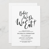 Perfect Elegant Wedding Rehearsal Dinner Invites Kaart (Voorkant / Achterkant)