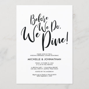 Perfect Elegant Wedding Rehearsal Dinner Invites Kaart