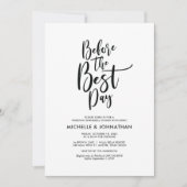 Perfect Elegant Wedding Rehearsal Dinner Invites Kaart (Voorkant)