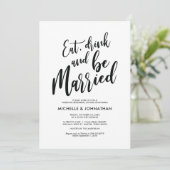 Perfect Elegant Wedding Rehearsal Dinner Invites Kaart (Staand voorkant)