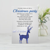 Perfect, Elegant, Zilverblauw Glans Kerstmis Kaart (Staand voorkant)