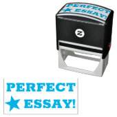 "PERFECT ESSAY!" Commendement Rubber Stamp Zelfinktende Stempel (In situ)