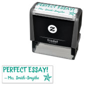 "PERFECT ESSAY!" Instructeur Rubber Stamp Zelfinktende Stempel (In situ)