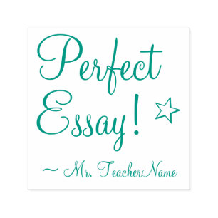 "Perfect Essay!" + Rubberstempel van de Instructeu Zelfinktende Stempel