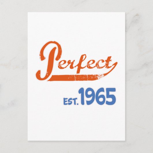 Perfect est. 1965 briefkaart (Voorkant)