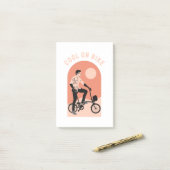 Perfect Fiets Cadeau - Cool op de Fiets Post-it® Notes (Op bureau)