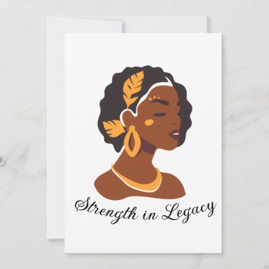 Perfect for Black History Month 2026 celebration Kaart (Voorkant)