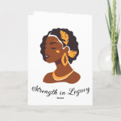 Perfect for Black History Month 2026 celebration  Kaart (Achterkant)