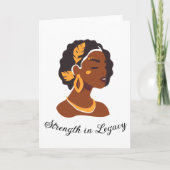 Perfect for Black History Month 2026 celebration  Kaart (Voorkant)