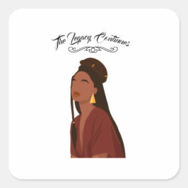 Perfect for Black History Month 2026 celebration Vierkante Sticker