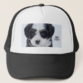 Perfect for Dog Puppy Lovers Black and White-Cap Trucker Pet (Voorkant)