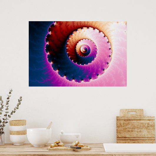 Perfect - Fractal Art Poster (Keuken)