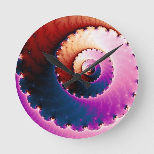 Perfect - Fractal Art. Ronde Klok (Voorkant)