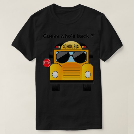 Perfect Funny Gift Idea School Bus Eenvoudig T-shirt (Design voorkant)