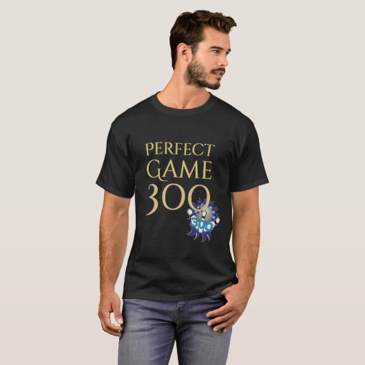 Perfect Game 300 Bowling T-shirt (Voorkant volledig)