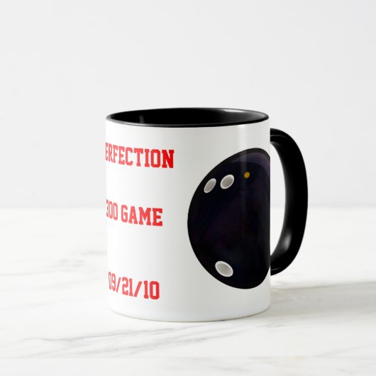 Perfect gamescore Bowling 300 game, Mok (Voorkant rechts)