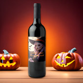 Perfect gedistilleerde wijn & hekserij Halloween Wijn Etiket
