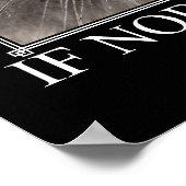 Perfect: geen kat kunstwerk poster (Hoek)