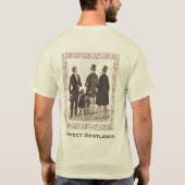Perfect Gentleman Classy  Mannen Formal Draag T-shirt (Achterkant)