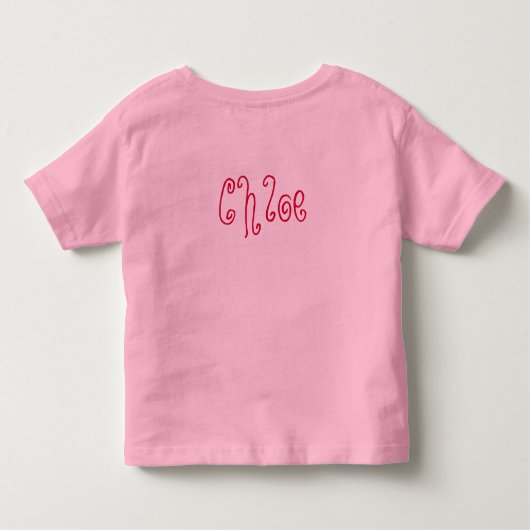 Perfect geplukte bloem meisje peuter kinder shirts (Achterkant)