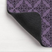 Perfect gepolijst Damask Mousepad, Paars Muismat (Hoek)