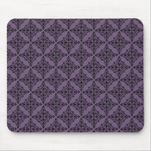 Perfect gepolijst Damask Mousepad, Paars Muismat