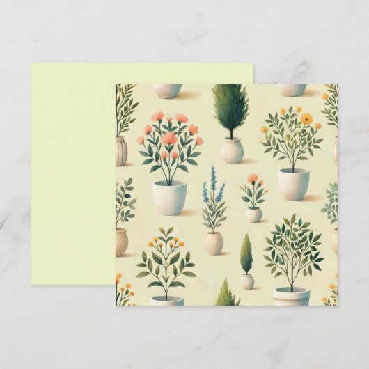 Perfect gepotteerd printontwerp kaart (Voorkant / Achterkant)