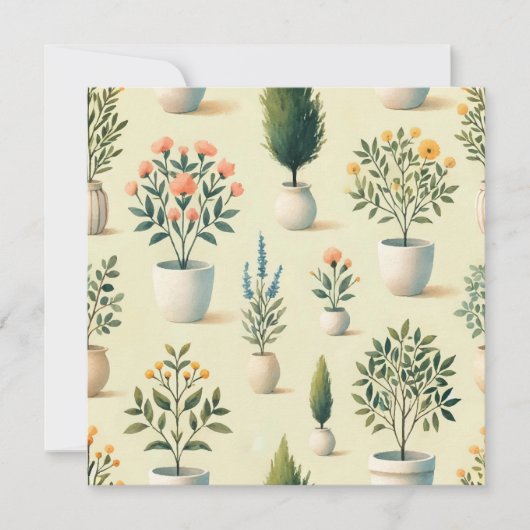 Perfect gepotteerd printontwerp kaart (Voorkant)