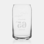 Perfect gerijpte mannen 65e verjaardag blikvorm glas (Achterkant)