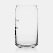 Perfect gerijpte mannen 65e verjaardag blikvorm glas (Links)