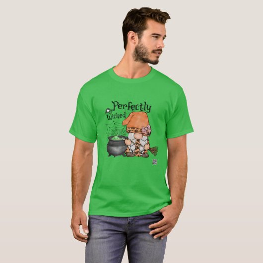 Perfect getrapt gnome Witch T-shirt (Voorkant volledig)