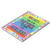 Perfect Geweldige Inspirerende Regenboog Notitieboek (Linkerzijde)