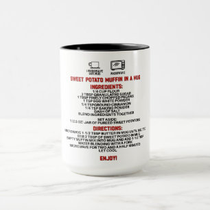 Perfect Gift/Blueberry Zoete Aardappel Muffin Mok