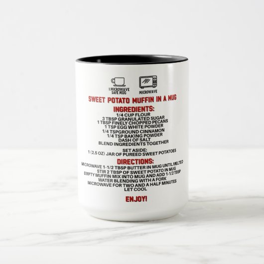 Perfect Gift/Blueberry Zoete Aardappel Muffin Mok (Midden)