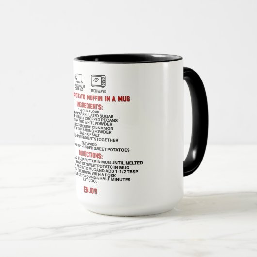 Perfect Gift/Blueberry Zoete Aardappel Muffin Mok (Voorkant rechts)