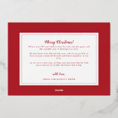 Perfect Gift Folie Holiday Kaart Aankondiging gebo (Achterkant)