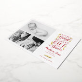 Perfect Gift Folie Holiday Kaart Aankondiging gebo (Gedraaid)