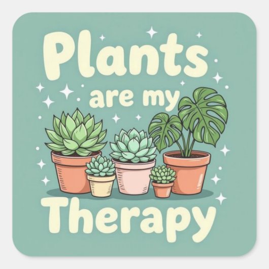 Perfect Gift for Garden & Plant Lovers Vierkante Sticker (Voorkant)