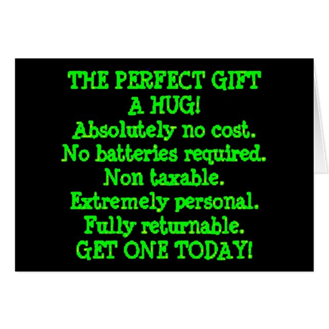 Perfect Gift is een Hug (Voorkant Horizontaal)