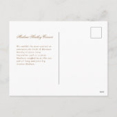 Perfect Gift Vakantie Geboorte Aankondiging Briefk (Achterkant)