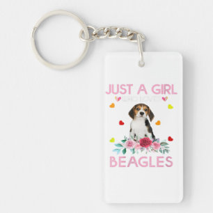 Perfect Gift voor Dog Beagle Eigenaar Pet Lover Sleutelhanger